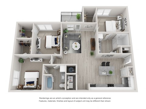 1437 SF 3 Bedrooms C2